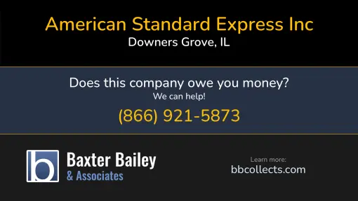 Updated Profile & Contacts for American Standard Express Inc. DOT: 2200750   MC: 763837.  Located in Downers Grove, IL 60516 US. 