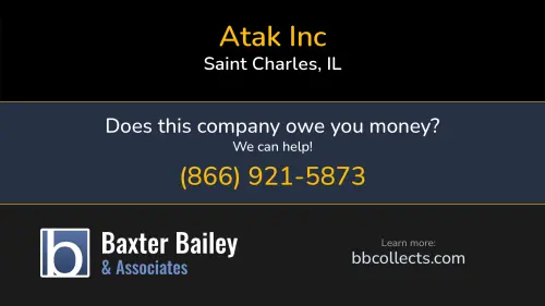 Atak Inc 1014 Fire Fox Ct Saint Charles, IL DOT:2833820 MC:947709