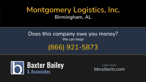 Updated Profile & Contacts for Montgomery Logistics DE LLC. DOT: 2873821  MC: 964005.   Located in Birmingham, AL 35217 US. 