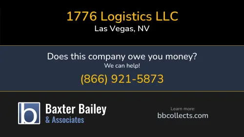 1776 Logistics LLC 1180 N Town Center Dr Ste 100 Las Vegas, NV DOT:3083074 MC:67817