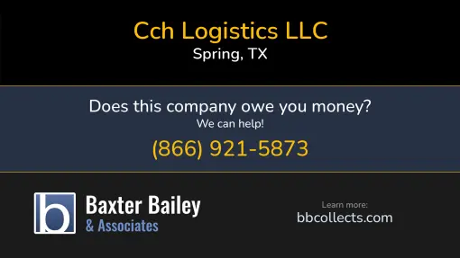 Updated Profile & Contacts for CCH Logistics LLC. DOT: 3524559  MC: 1171124.   Located in Spring, TX 77389 US. 